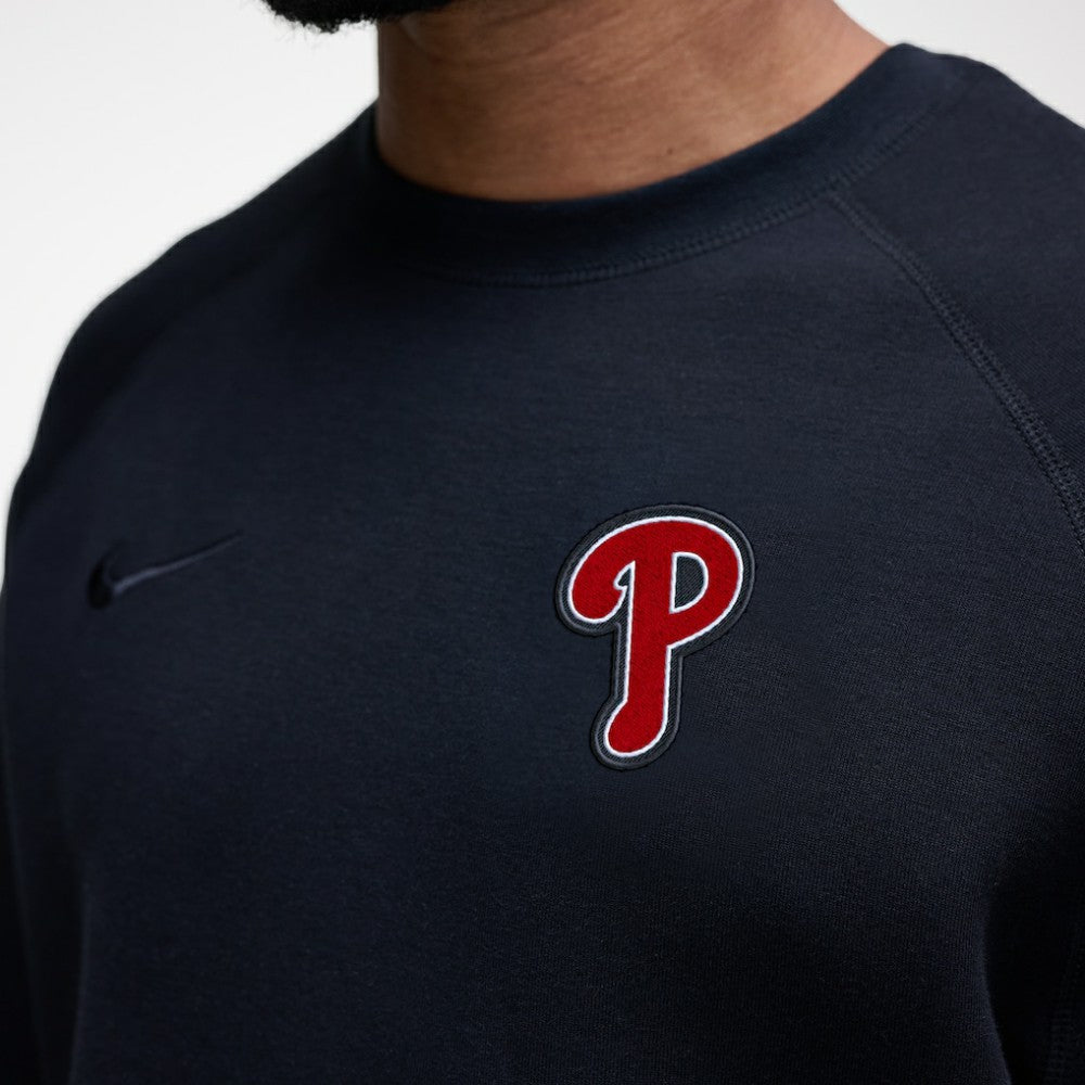 Philadelphia Phillies Nike Tech Fleece Raglan Sweatshirt - Black - Nike Discount