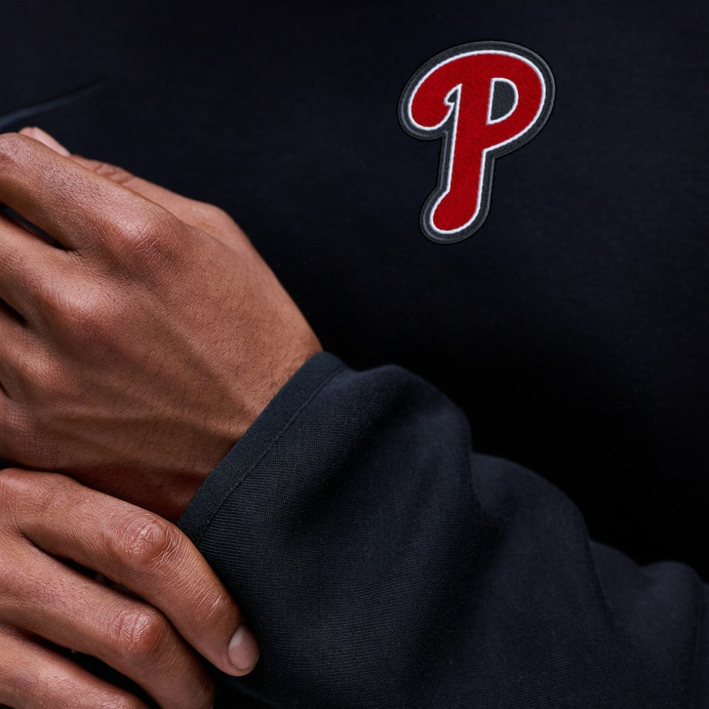 Philadelphia Phillies Nike Tech Fleece Raglan Sweatshirt - Black - Nike Discount