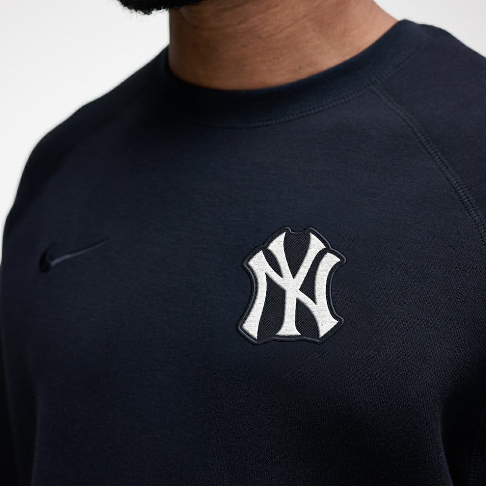 New York Yankees Nike Tech Fleece Raglan Sweatshirt - Black - Nike Discount