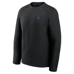 New York Mets Nike Tech Fleece Raglan Sweatshirt - Black - Nike Online