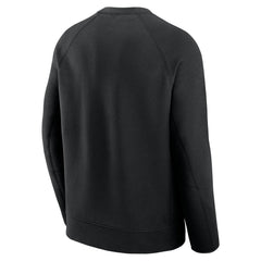New York Mets Nike Tech Fleece Raglan Sweatshirt - Black - Nike Online