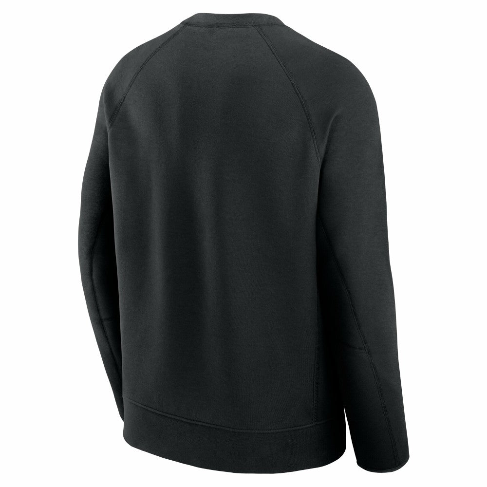 New York Mets Nike Tech Fleece Raglan Sweatshirt - Black - Nike Online