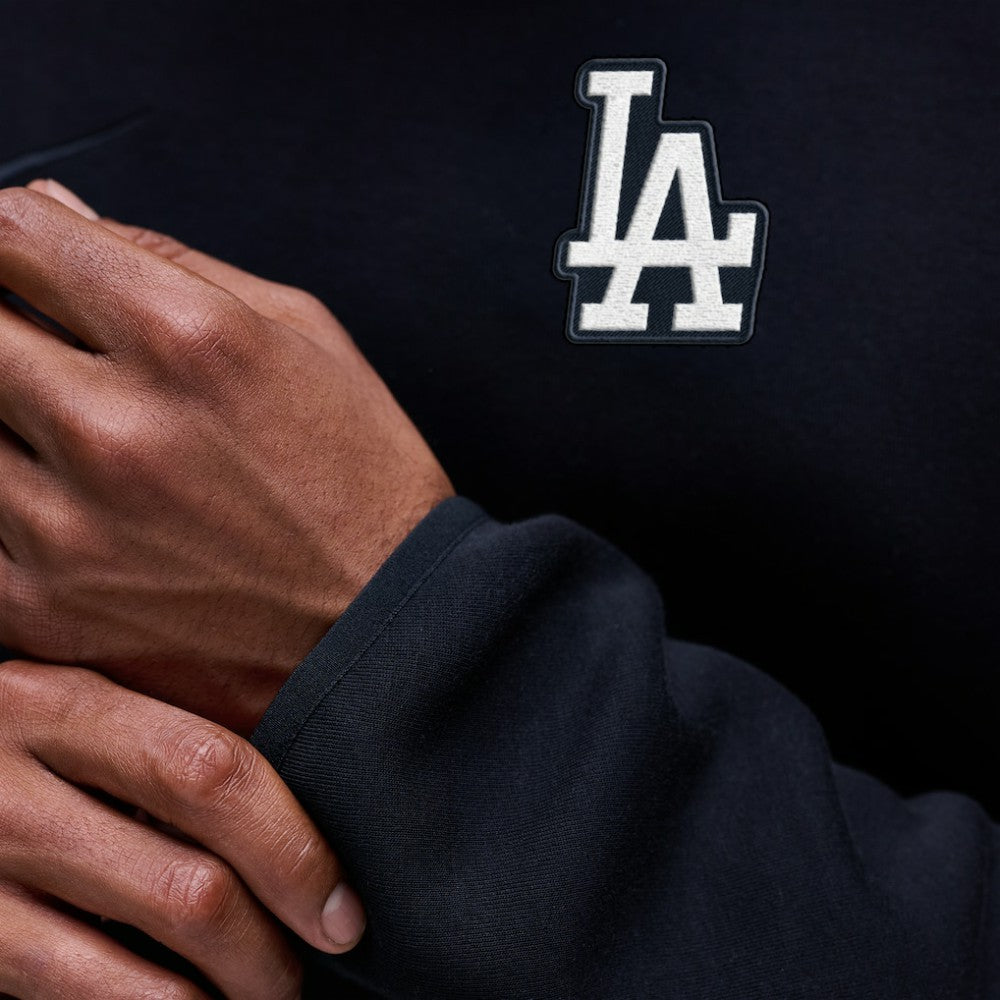 Los Angeles Dodgers Nike Tech Fleece Raglan Sweatshirt - Black - Nike Online