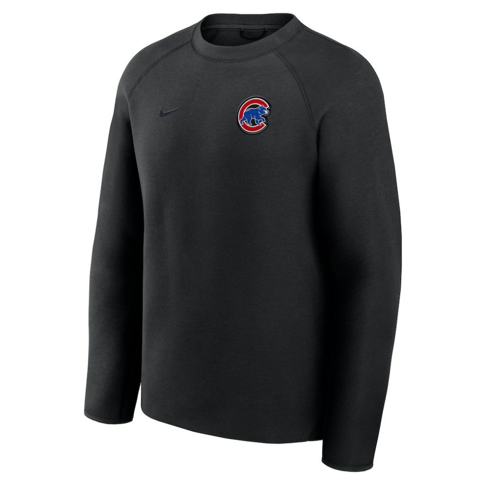 Chicago Cubs Nike Tech Fleece Raglan Sweatshirt - Black - Nike on Sale