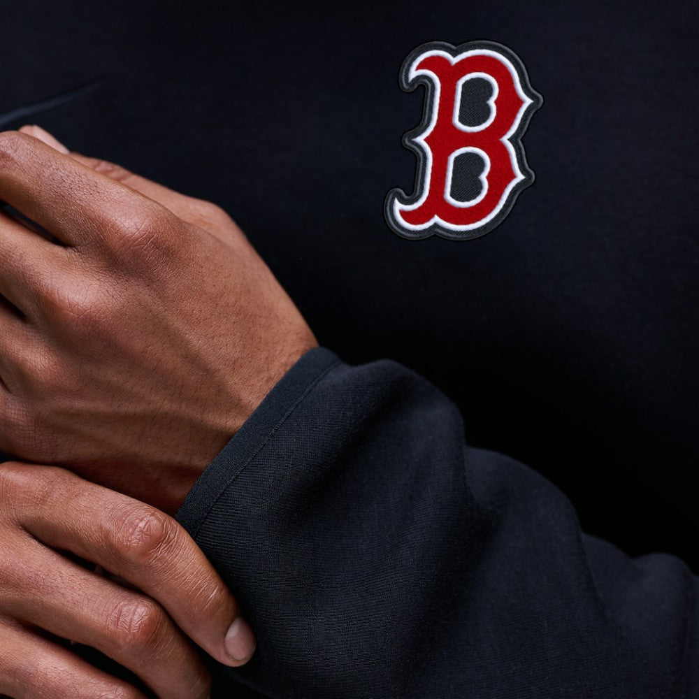 Boston Red Sox Nike Tech Fleece Raglan Sweatshirt - Black - Nike Lifestyle