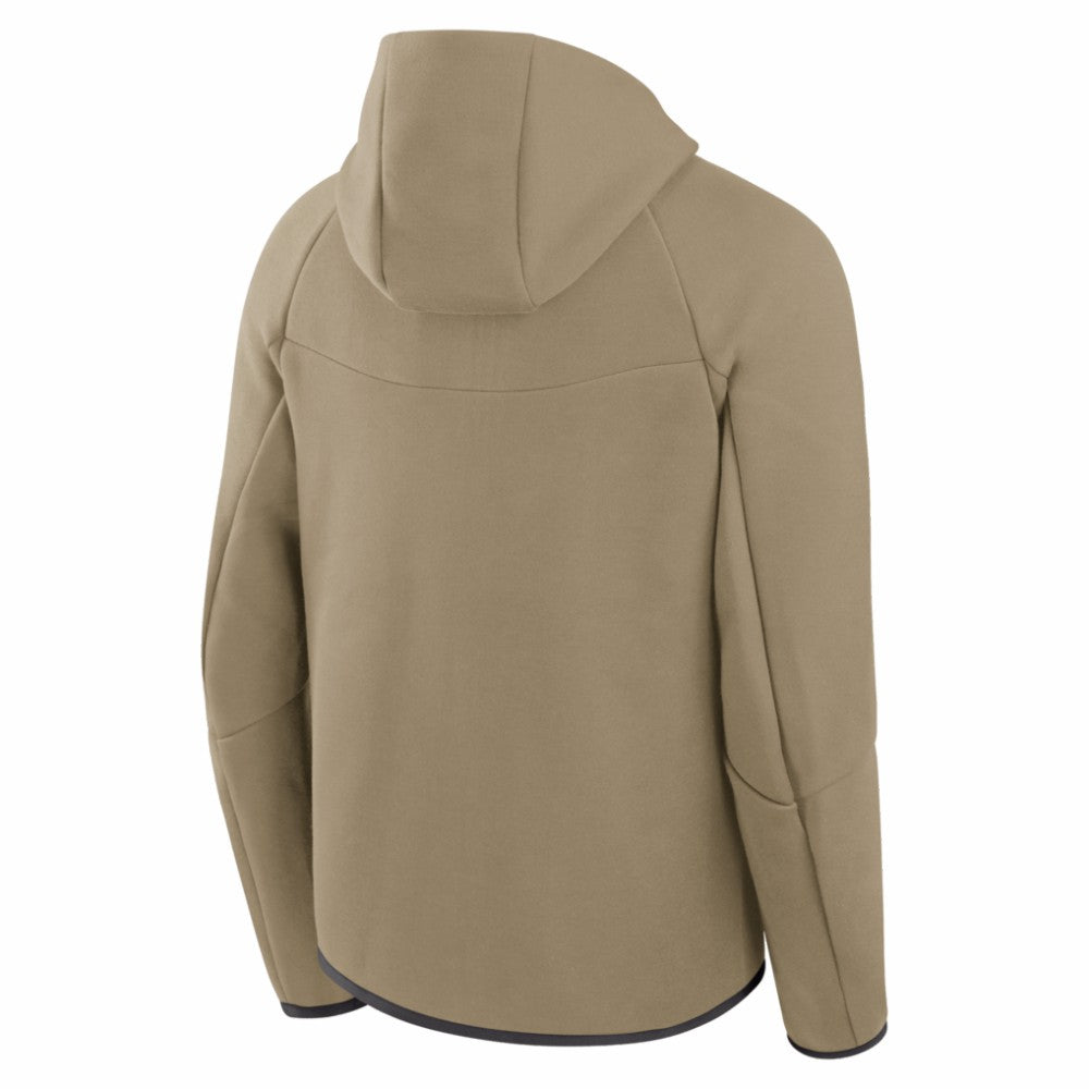 Detroit Tigers Nike Tech Fleece Raglan Full-Zip Windrunner Hoodie - Tan - Nike Lifestyle