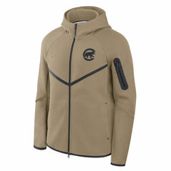 Chicago Cubs Nike Tech Fleece Raglan Full-Zip Windrunner Hoodie - Tan - Nike Online