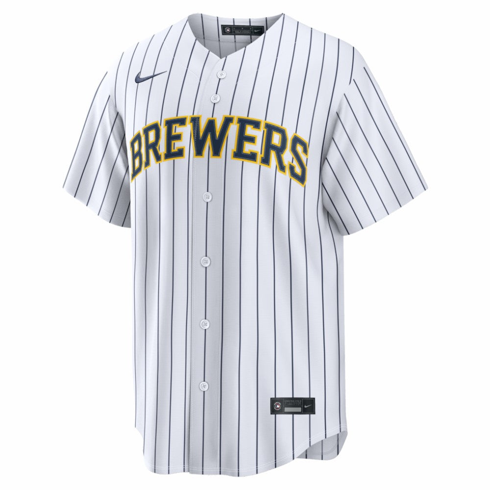 Christian Yelich Milwaukee Brewers Nike Alternate Replica Jersey - White - Nike Sale