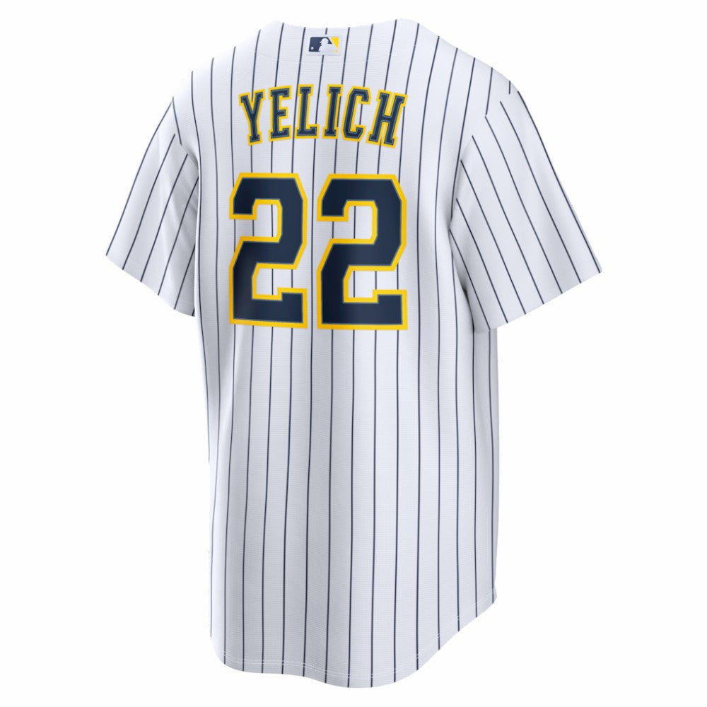 Christian Yelich Milwaukee Brewers Nike Alternate Replica Jersey - White - Nike Sale