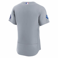 Los Angeles Dodgers Nike Road Sponsor Patch Authentic Jersey - Gray - Nike Sale