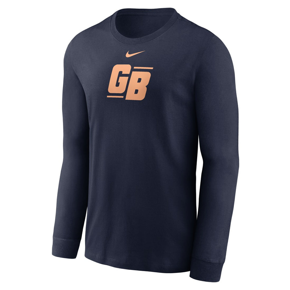 Nike Green Bay Packers Essential Long-Sleeve T-Shirt Navy