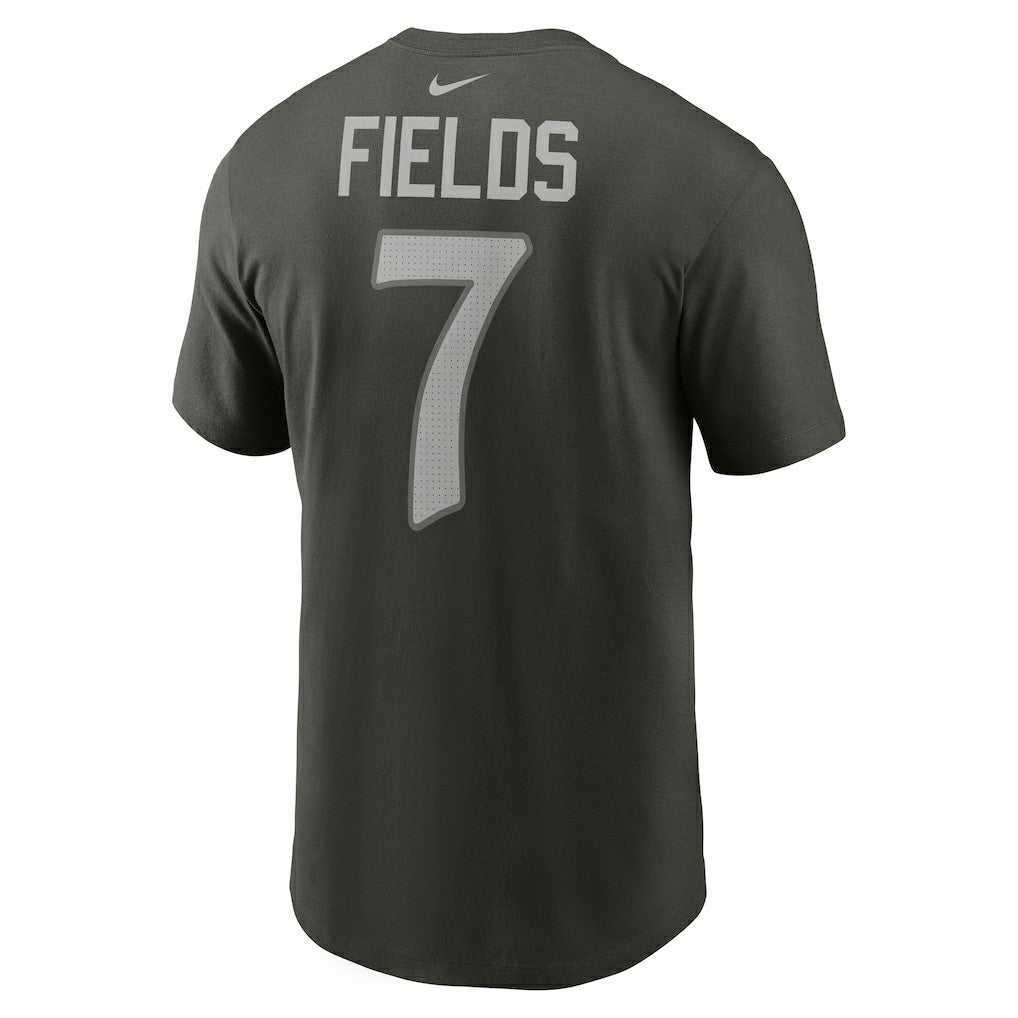 Nike Justin Fields New York Jets 2025 Rivalries Collection Player Name & Number T-Shirt Gotham Green