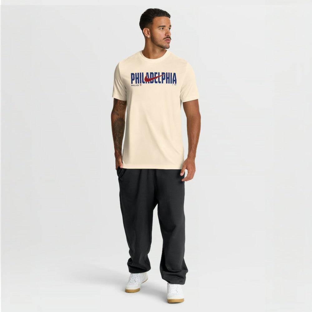 Philadelphia Phillies Nike Swoosh Legend Dri-FIT T-Shirt - Cream - Nike on Sale