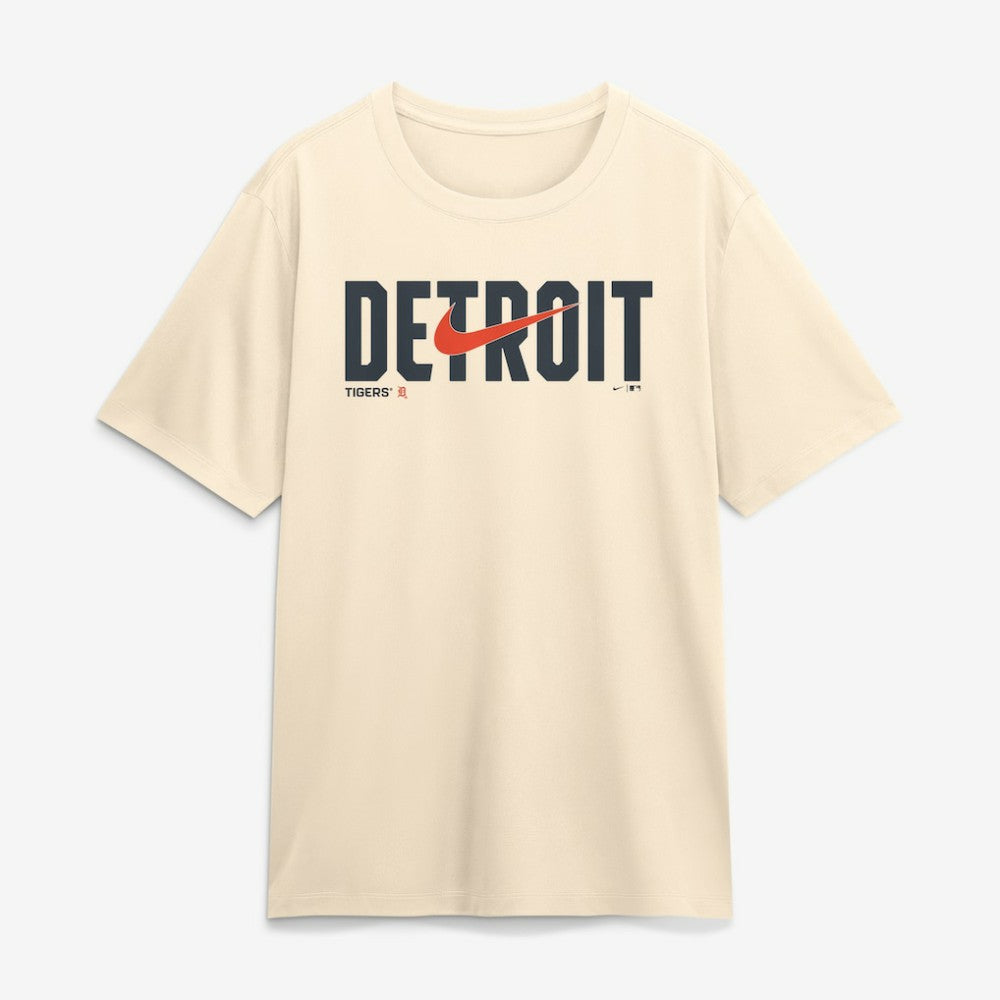 Detroit Tigers Nike Swoosh Legend Dri-FIT T-Shirt - Cream - Nike Sale