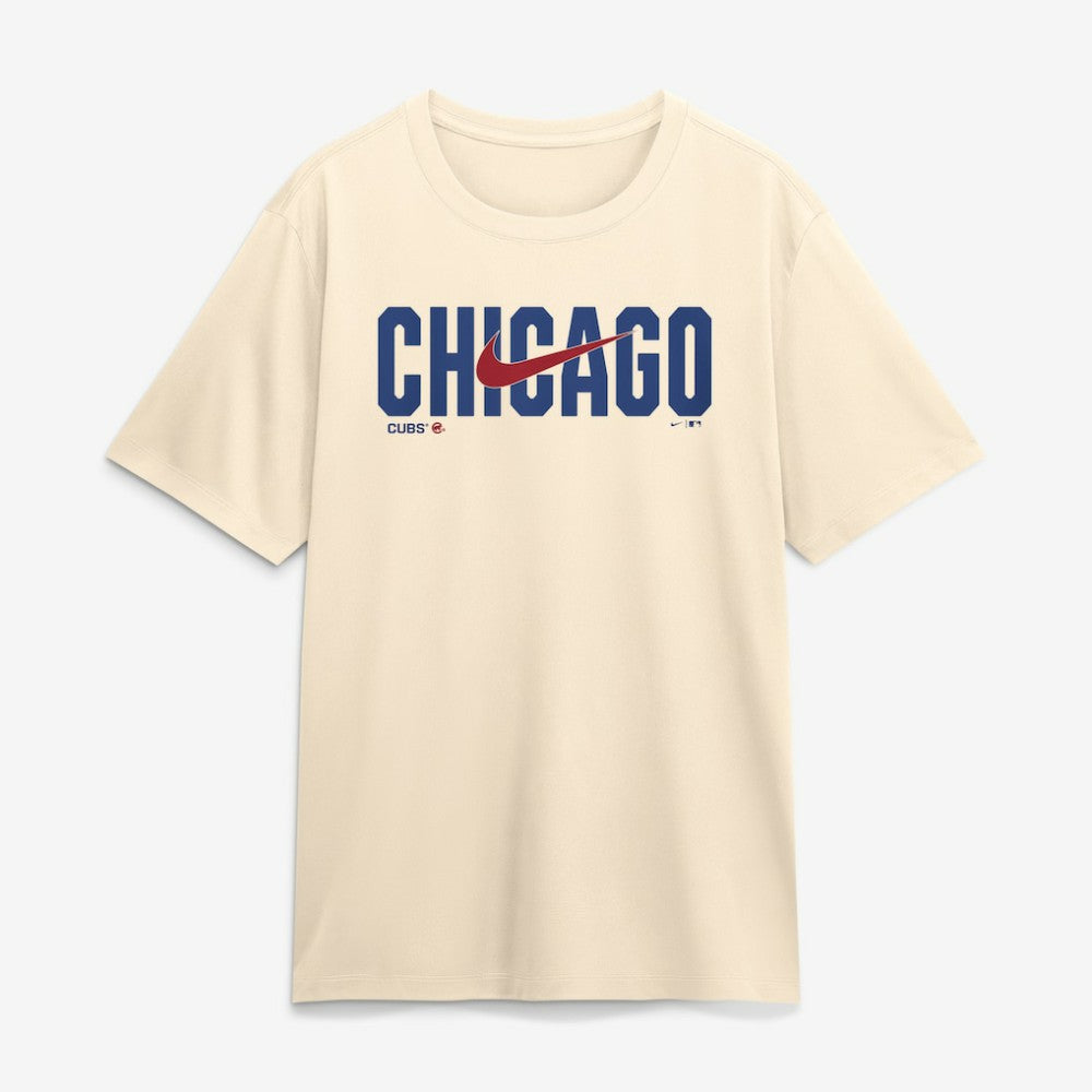 Chicago Cubs Nike Swoosh Legend Dri-FIT T-Shirt - Cream - Nike Lifestyle