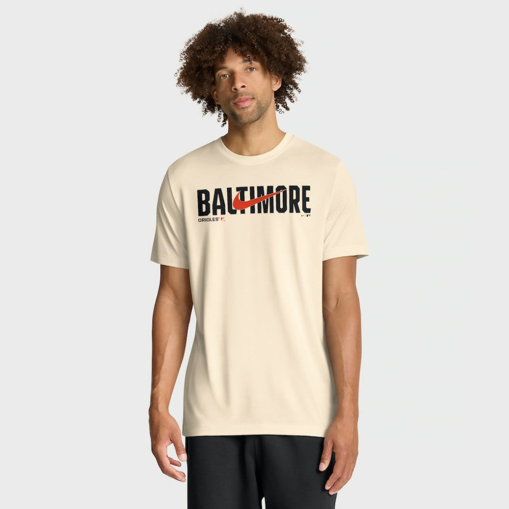Baltimore Orioles Nike Swoosh Legend Dri-FIT T-Shirt - Cream - Nike Lifestyle