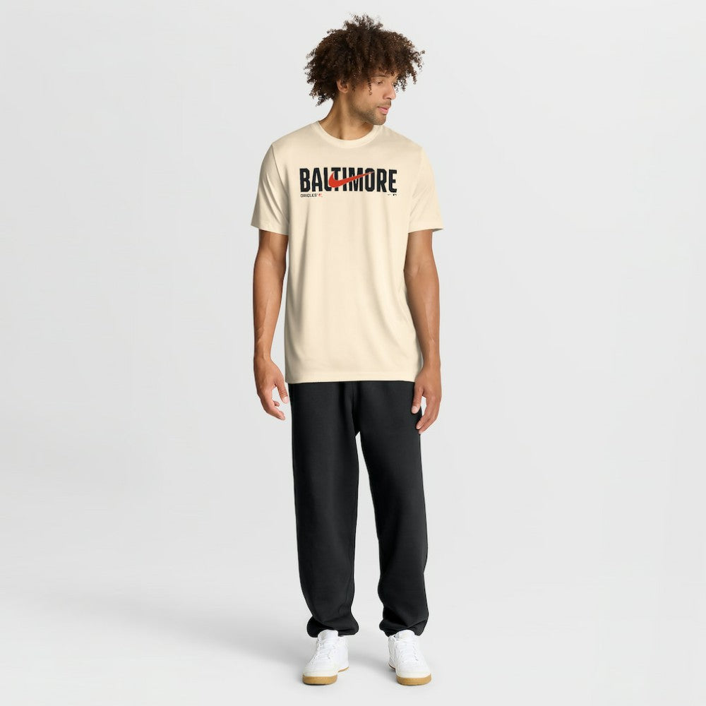 Baltimore Orioles Nike Swoosh Legend Dri-FIT T-Shirt - Cream - Nike Lifestyle