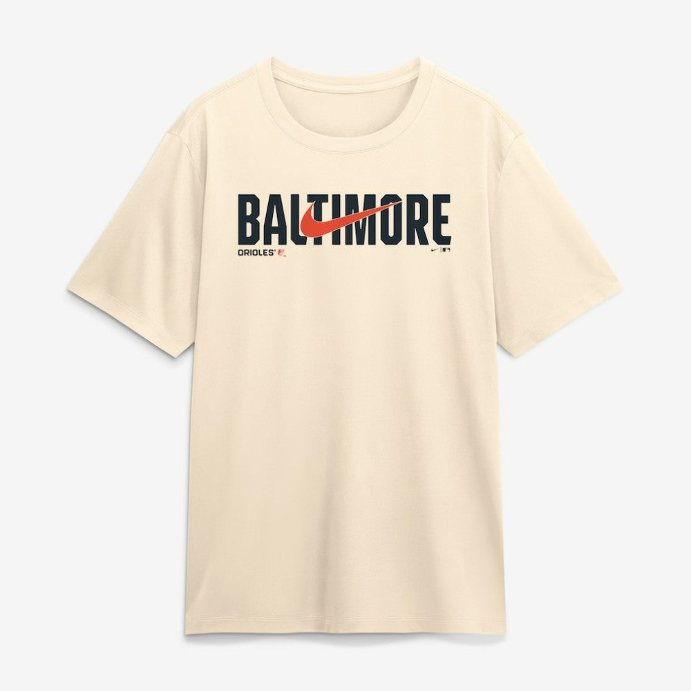 Baltimore Orioles Nike Swoosh Legend Dri-FIT T-Shirt - Cream - Nike Lifestyle