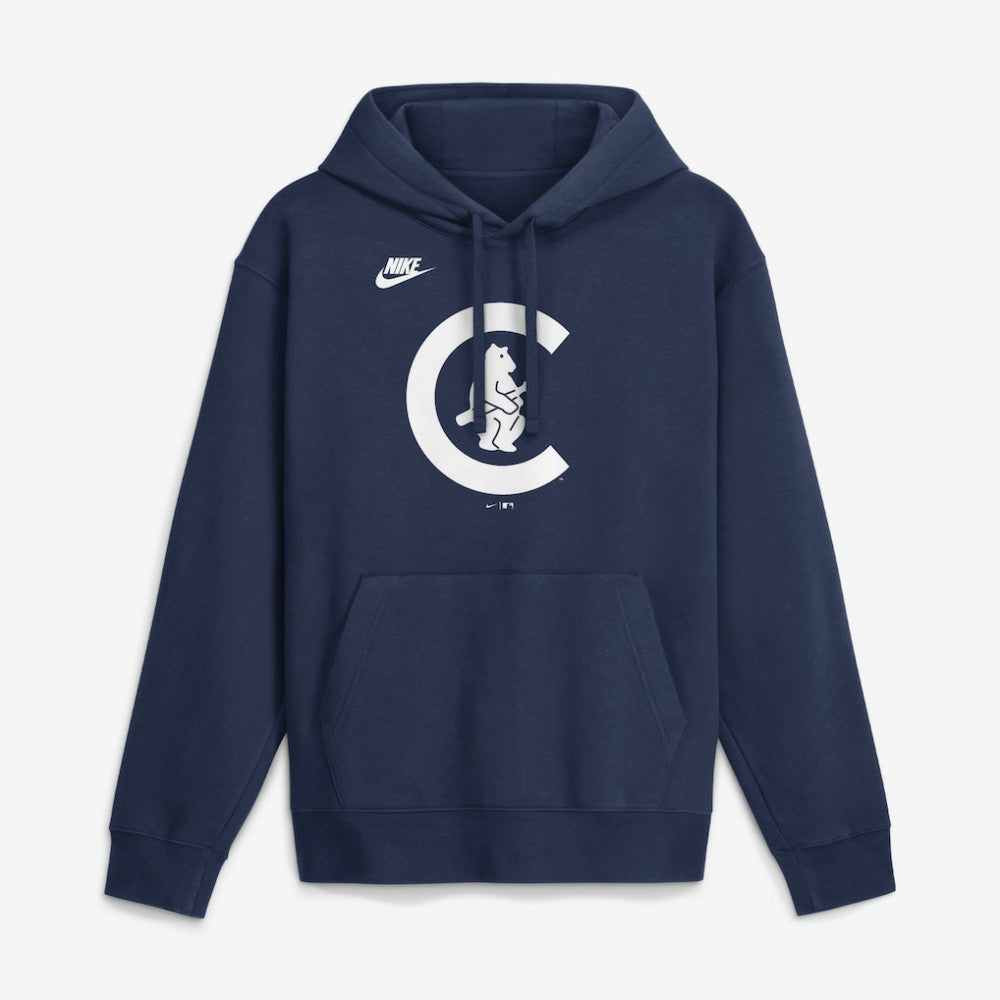 Chicago Cubs Nike Cooperstown Collection Logo Club Hoodie - Navy - Nike Discount
