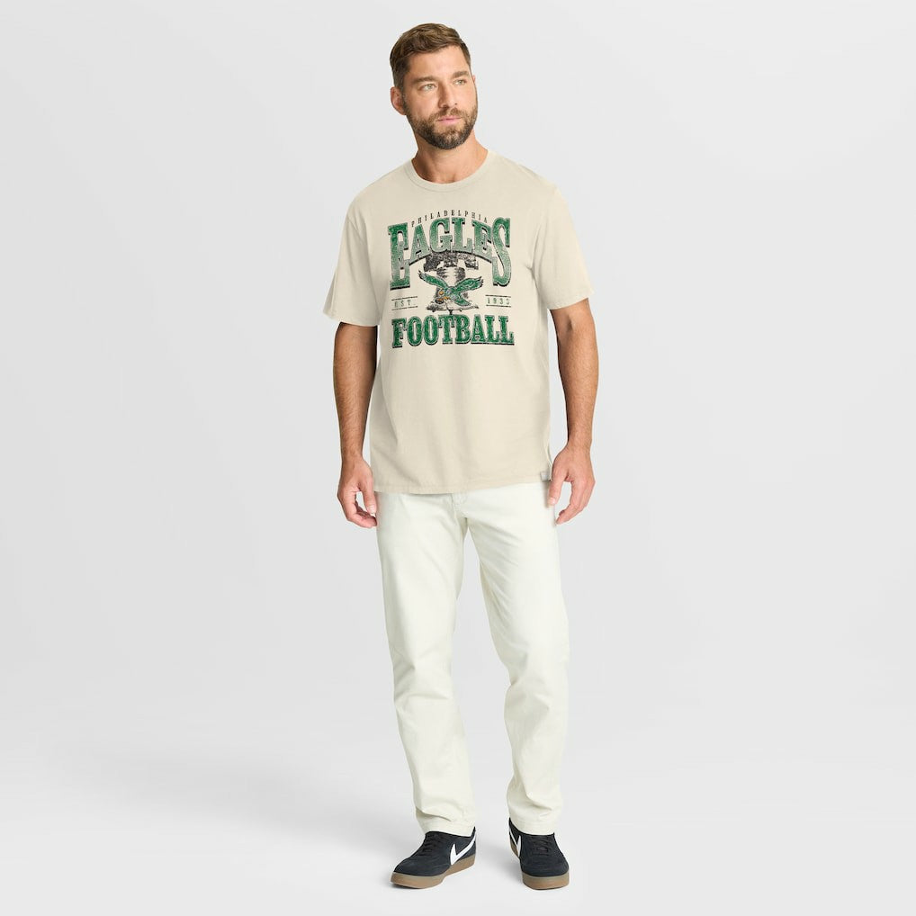 Fanatics Philadelphia Eagles Team Archives T-Shirt Cream