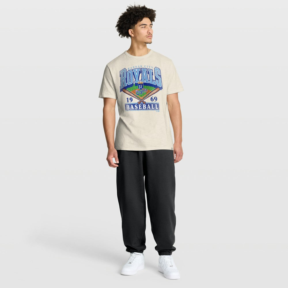 Kansas City Royals Fanatics Stadium Slub T-Shirt - Tan - Fanatics on Sale