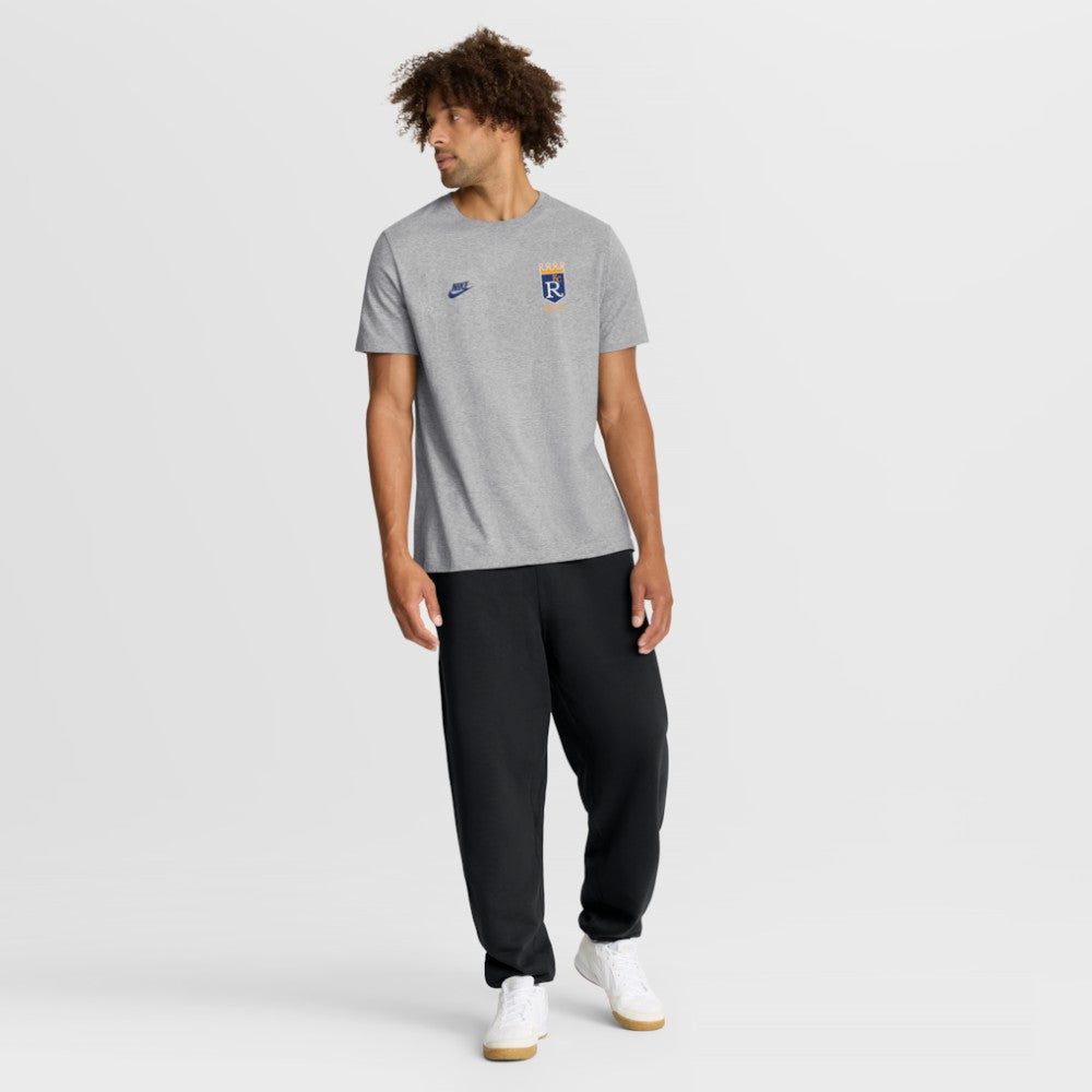 Kansas City Royals Nike Cooperstown 2-Hit T-Shirt - Heather Gray - Nike Sale