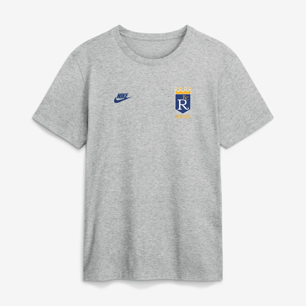 Kansas City Royals Nike Cooperstown 2-Hit T-Shirt - Heather Gray - Nike Sale