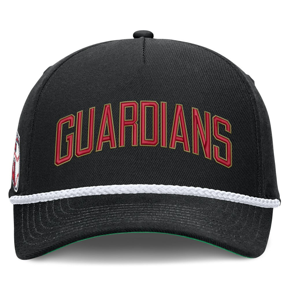 Cleveland Guardians Nike Cooperstown Collection Rise Adjustable Hat - Black - Nike Sale