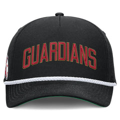Cleveland Guardians Nike Cooperstown Collection Rise Adjustable Hat - Black - Nike Sale