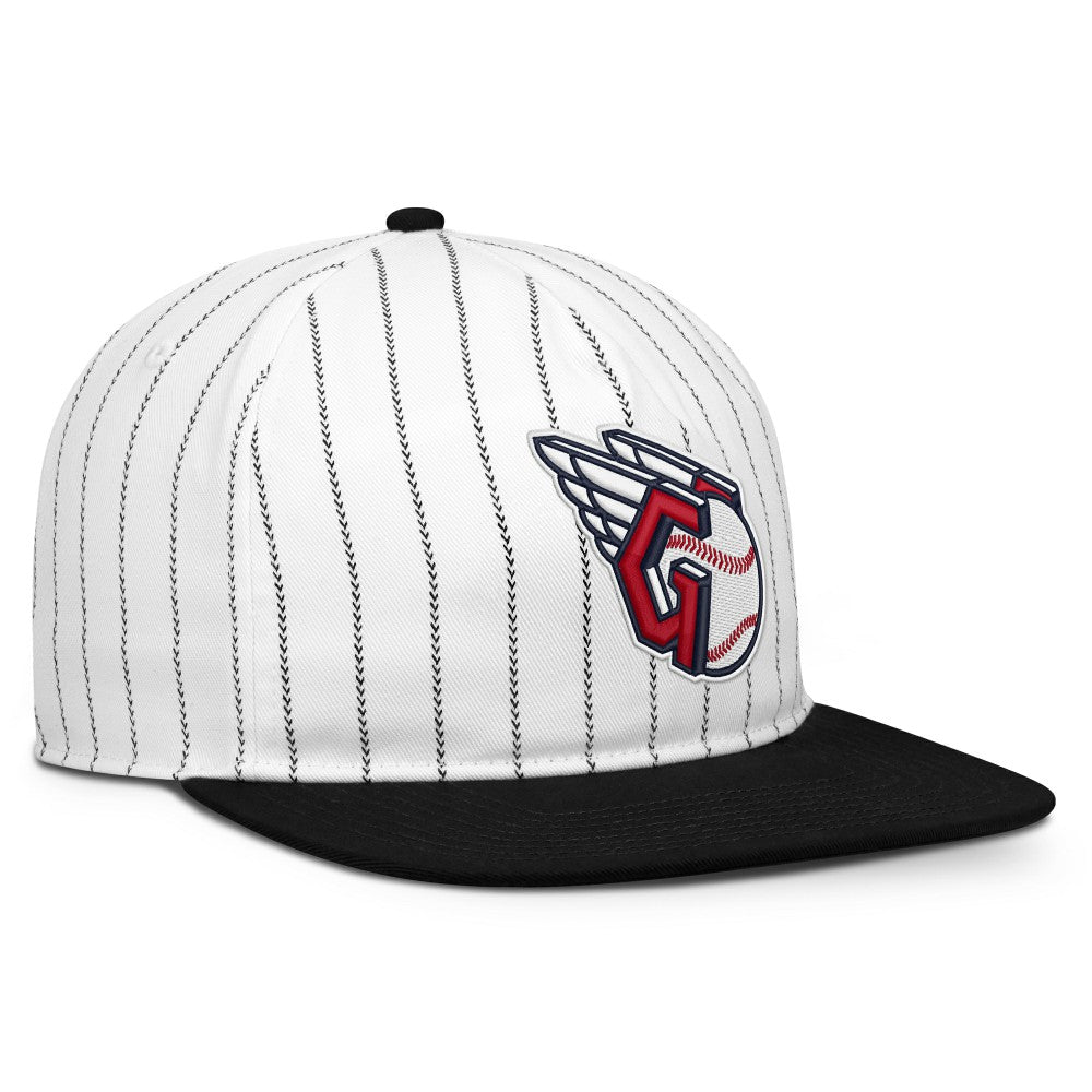 Cleveland Guardians Nike Cooperstown Collection Pro Adjustable Hat - White/Black - Nike Lifestyle