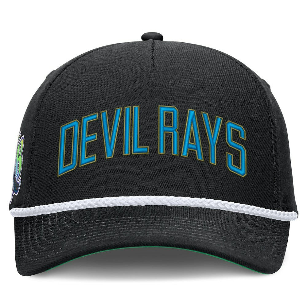 Tampa Bay Rays Nike Cooperstown Collection Rise Adjustable Hat - Black - Nike Lifestyle