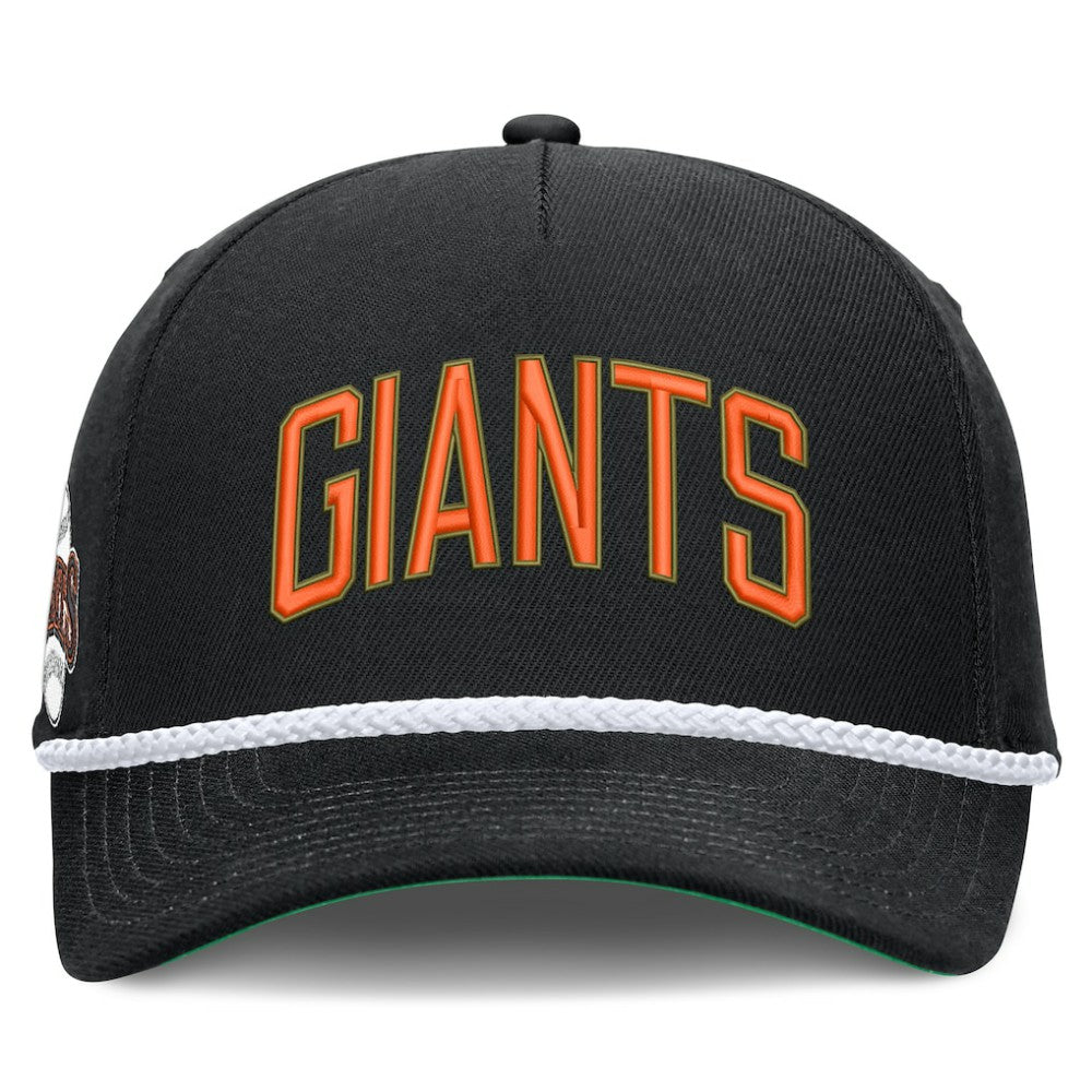 San Francisco Giants Nike Cooperstown Collection Rise Adjustable Hat - Black - Nike Lifestyle