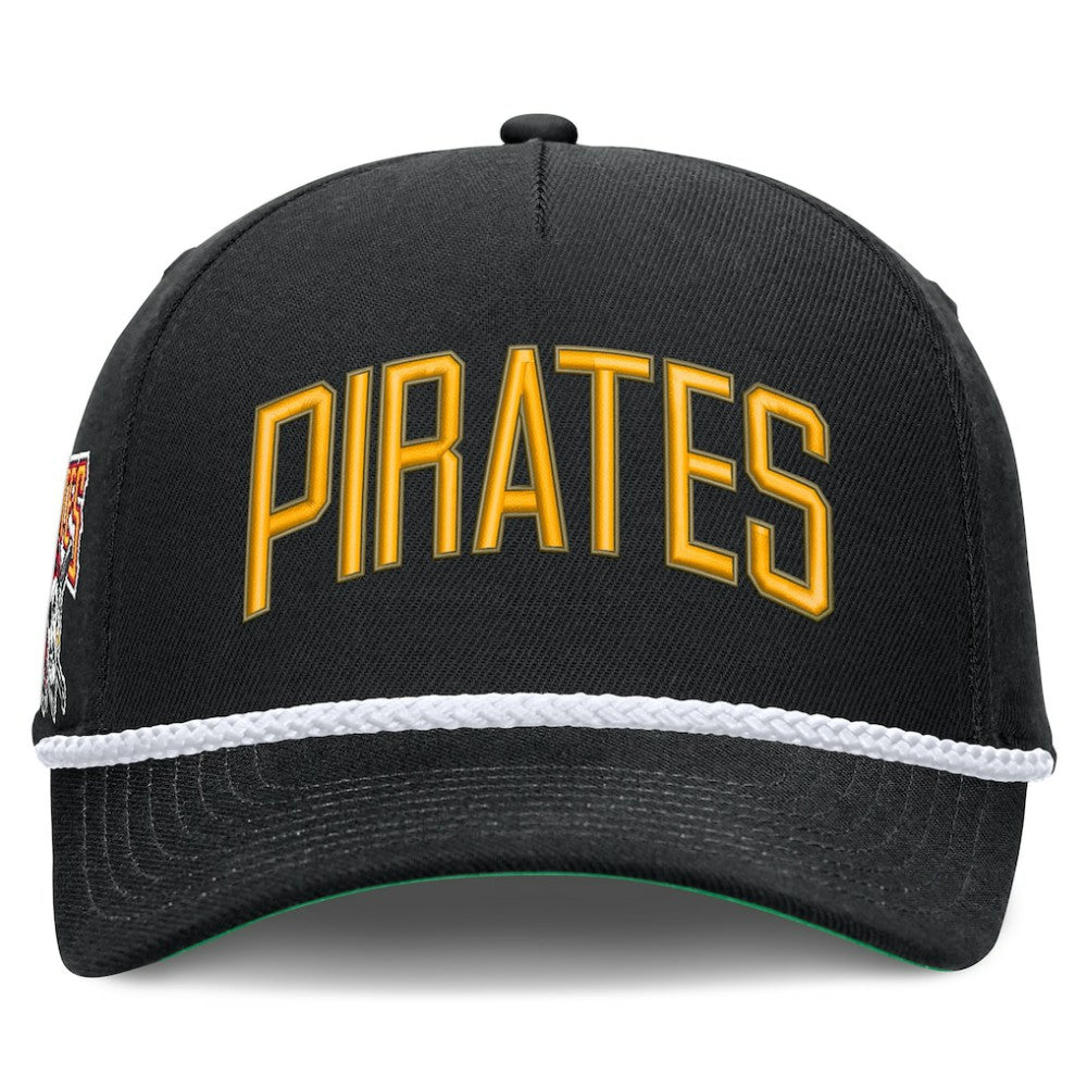 Pittsburgh Pirates Nike Cooperstown Collection Rise Adjustable Hat - Black - Nike on Sale