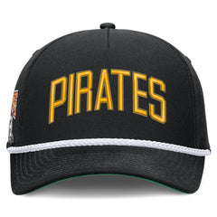 Pittsburgh Pirates Nike Cooperstown Collection Rise Adjustable Hat - Black - Nike on Sale
