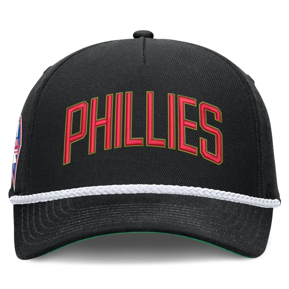 Philadelphia Phillies Nike Cooperstown Collection Rise Adjustable Hat - Black - Nike Lifestyle