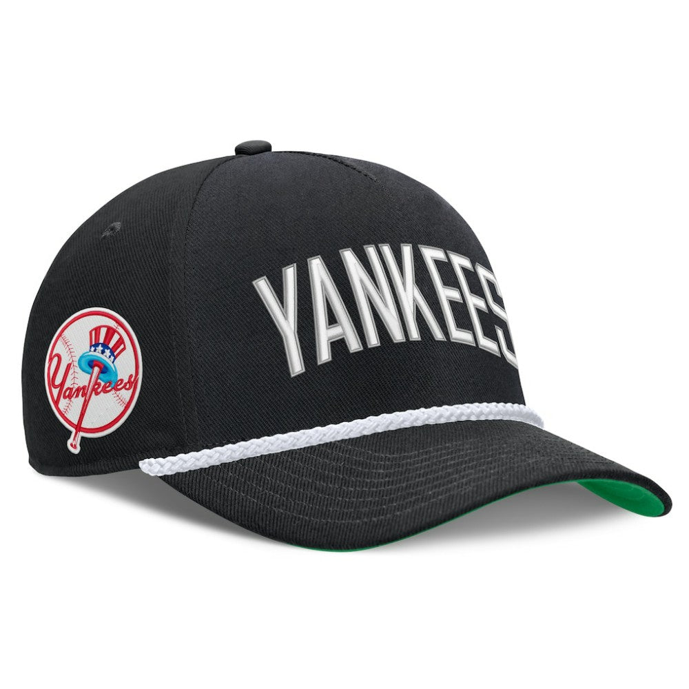 New York Yankees Nike Cooperstown Collection Rise Adjustable Hat - Black - Nike on Sale