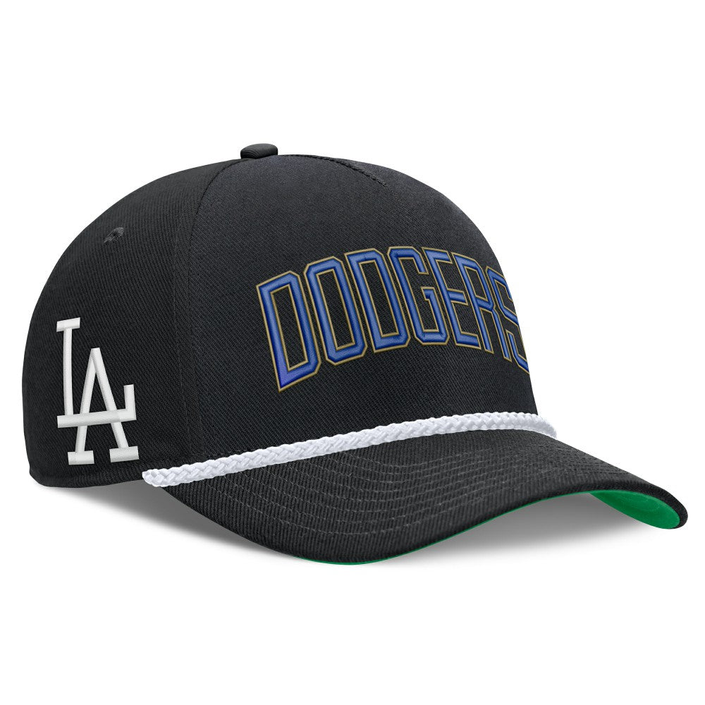 Los Angeles Dodgers Nike Cooperstown Collection Rise Adjustable Hat - Black - Nike on Sale