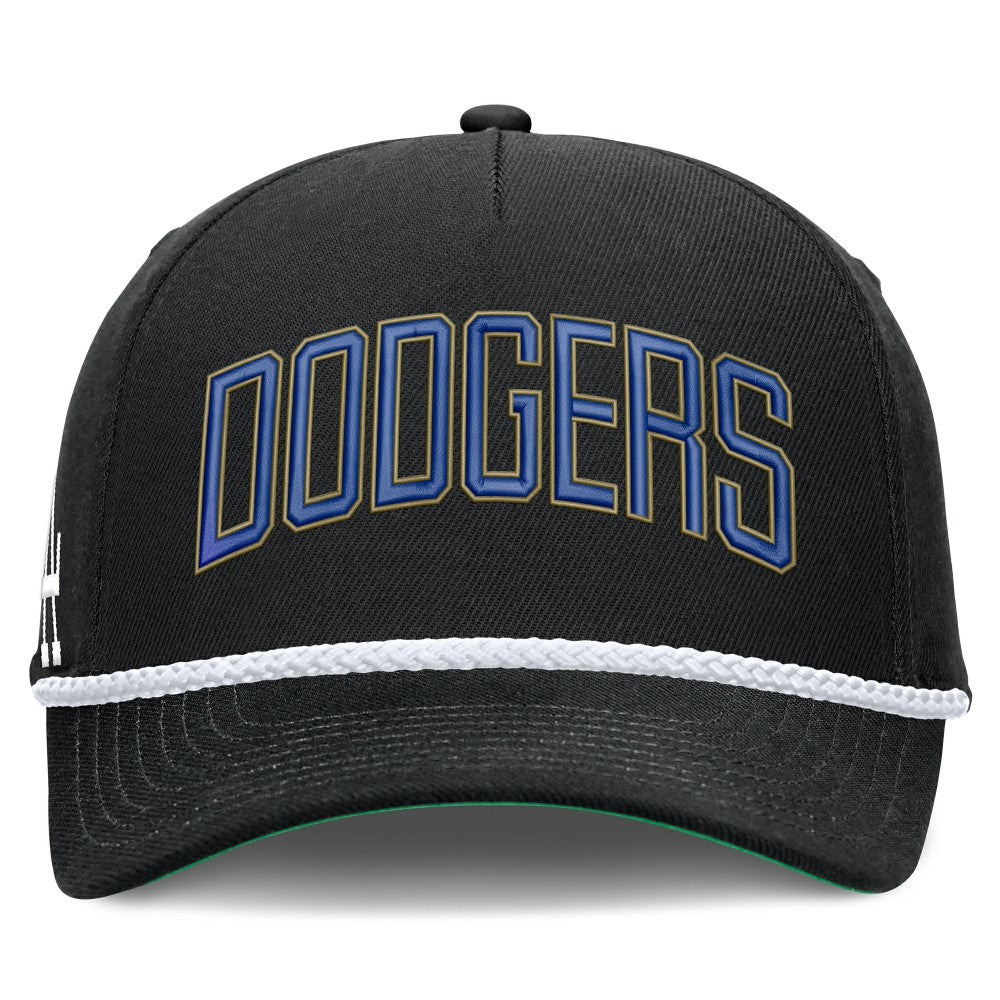 Los Angeles Dodgers Nike Cooperstown Collection Rise Adjustable Hat - Black - Nike on Sale