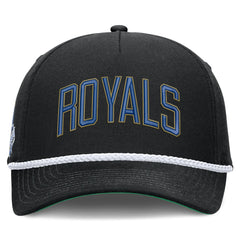 Kansas City Royals Nike Cooperstown Collection Rise Adjustable Hat - Black - Nike Sale