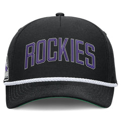 Colorado Rockies Nike Cooperstown Collection Rise Adjustable Hat - Black - Nike Online
