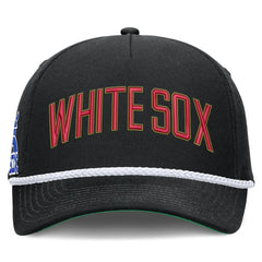 Chicago White Sox Nike Cooperstown Collection Rise Adjustable Hat - Black - Nike Discount