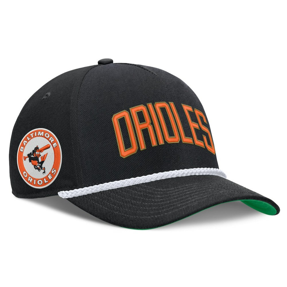 Baltimore Orioles Nike Cooperstown Collection Rise Adjustable Hat - Black - Nike on Sale