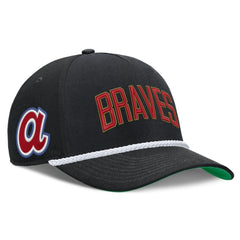 Atlanta Braves Nike Cooperstown Collection Rise Adjustable Hat - Black - Nike Online