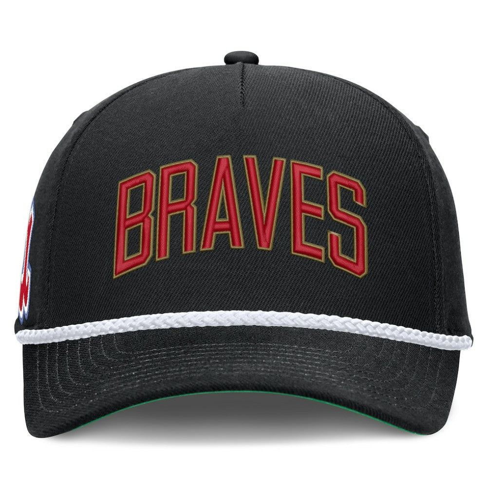 Atlanta Braves Nike Cooperstown Collection Rise Adjustable Hat - Black - Nike Online