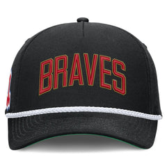 Atlanta Braves Nike Cooperstown Collection Rise Adjustable Hat - Black - Nike Online