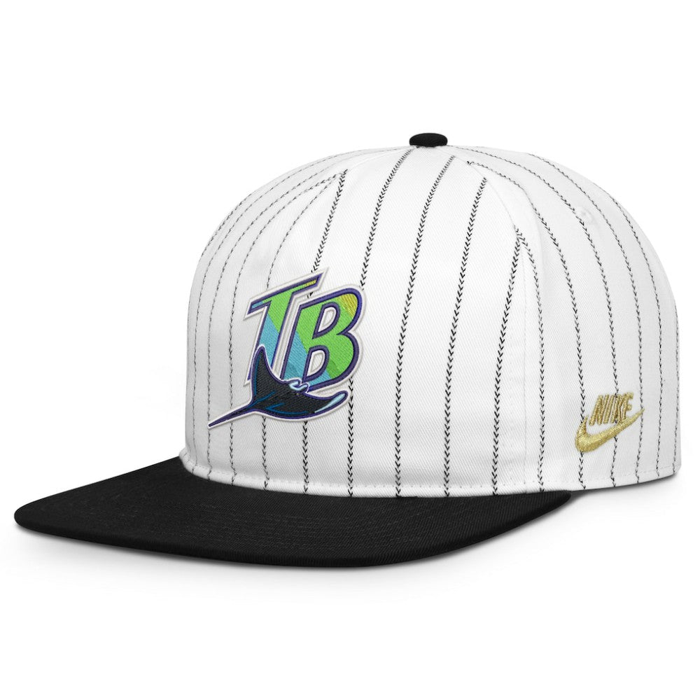 Tampa Bay Rays Nike Cooperstown Collection Pro Adjustable Hat - White/Black - Nike Discount