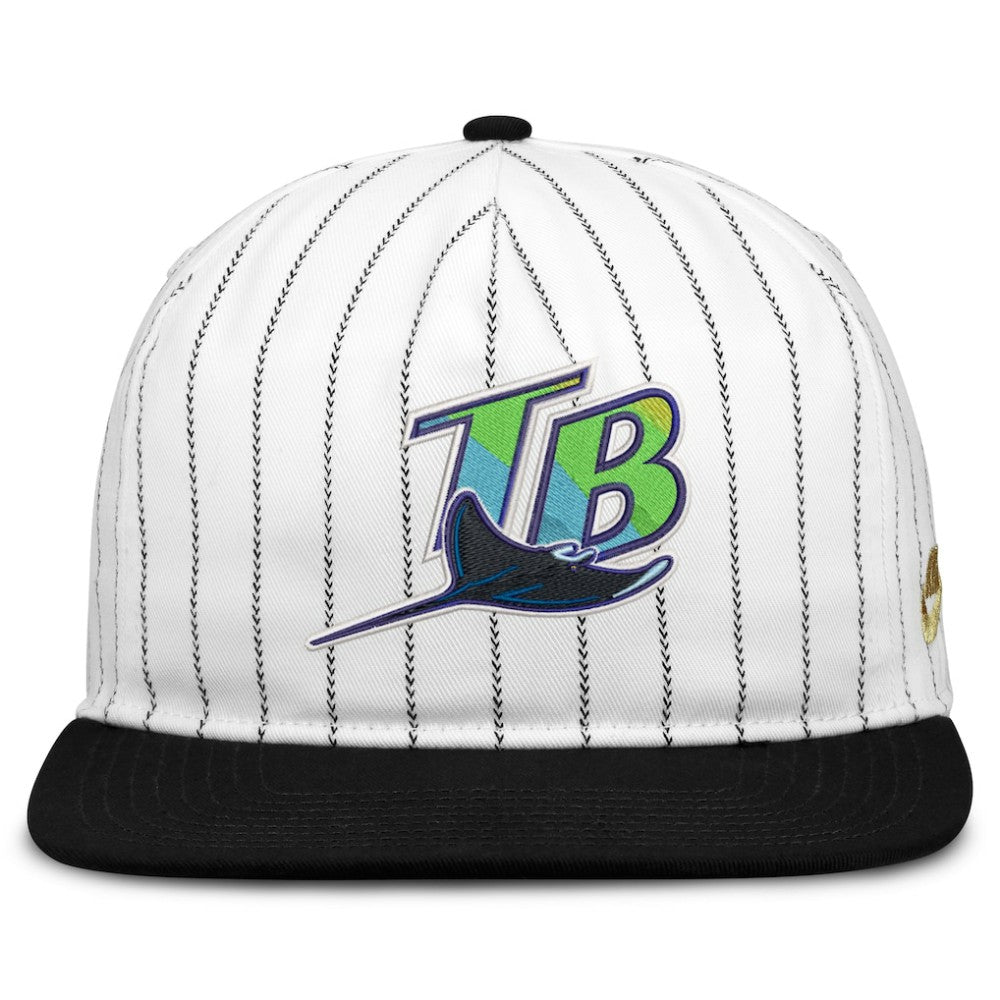 Tampa Bay Rays Nike Cooperstown Collection Pro Adjustable Hat - White/Black - Nike Discount
