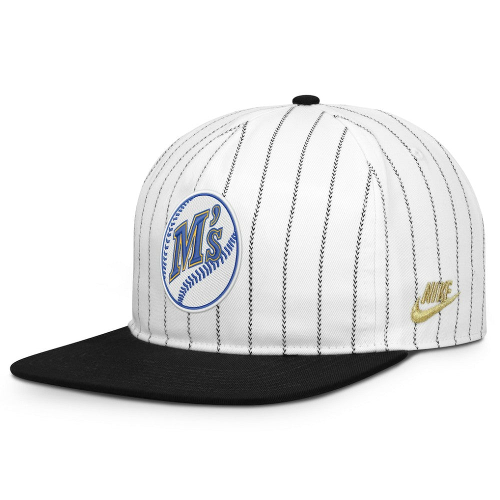 Seattle Mariners Nike Cooperstown Collection Pro Adjustable Hat - White/Black - Nike Online