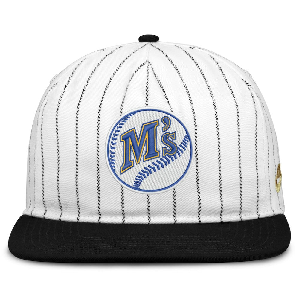 Seattle Mariners Nike Cooperstown Collection Pro Adjustable Hat - White/Black - Nike Online