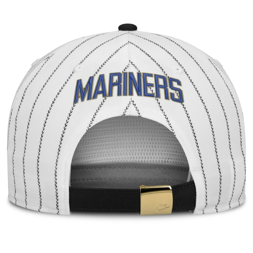 Seattle Mariners Nike Cooperstown Collection Pro Adjustable Hat - White/Black - Nike Online